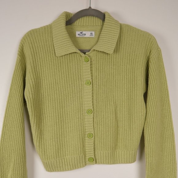 Hollister Tops - Polo Green Cardigan